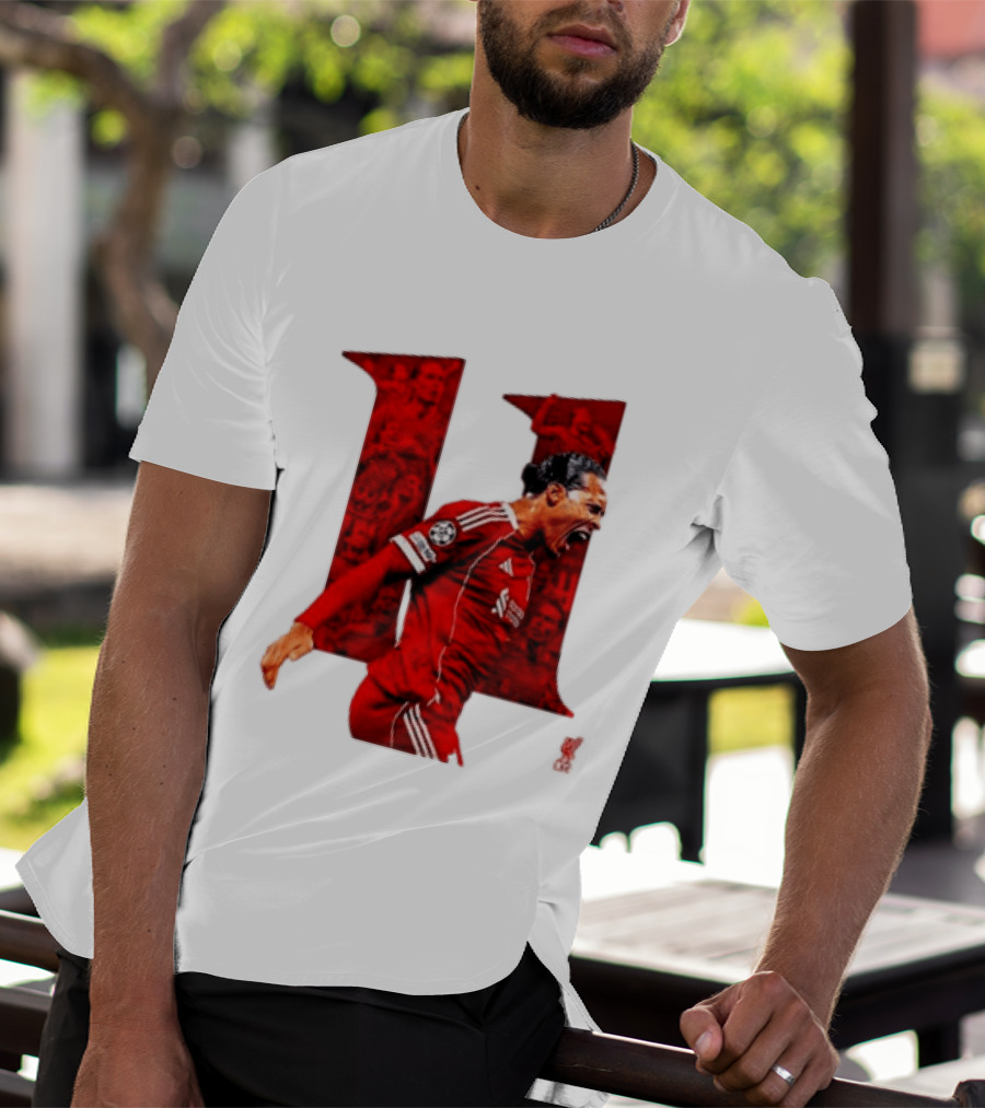 Virgil Van Dijk Liverpool Fifpro World 11 Champions League Star T-Shirt