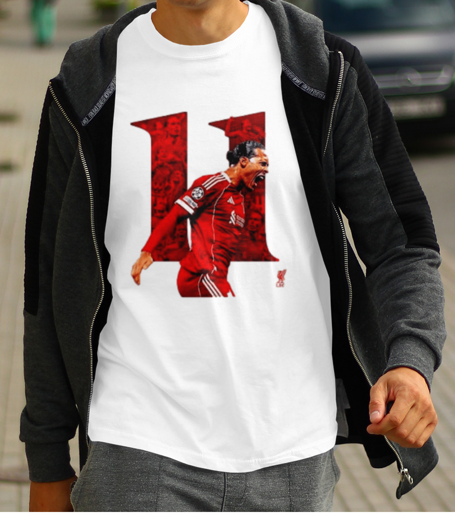 Virgil Van Dijk Liverpool Fifpro World 11 Champions League Star T-Shirt