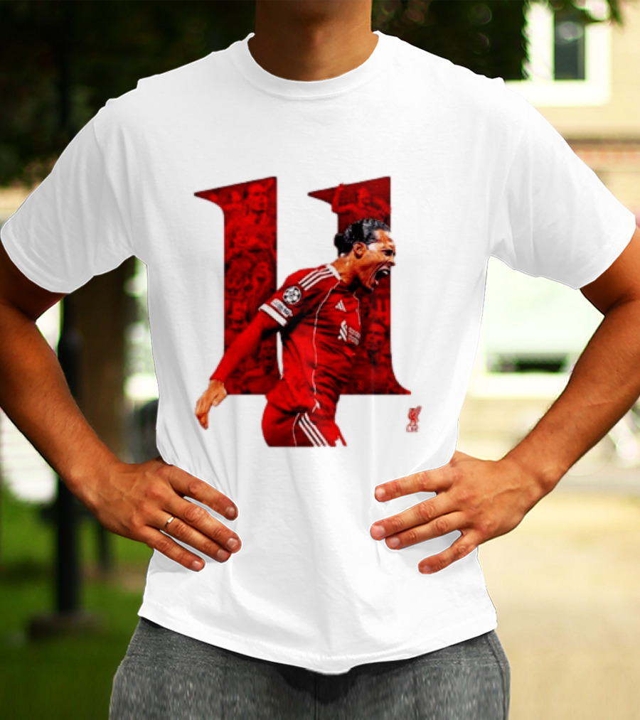 Virgil Van Dijk Liverpool Fifpro World 11 Champions League Star T-Shirt