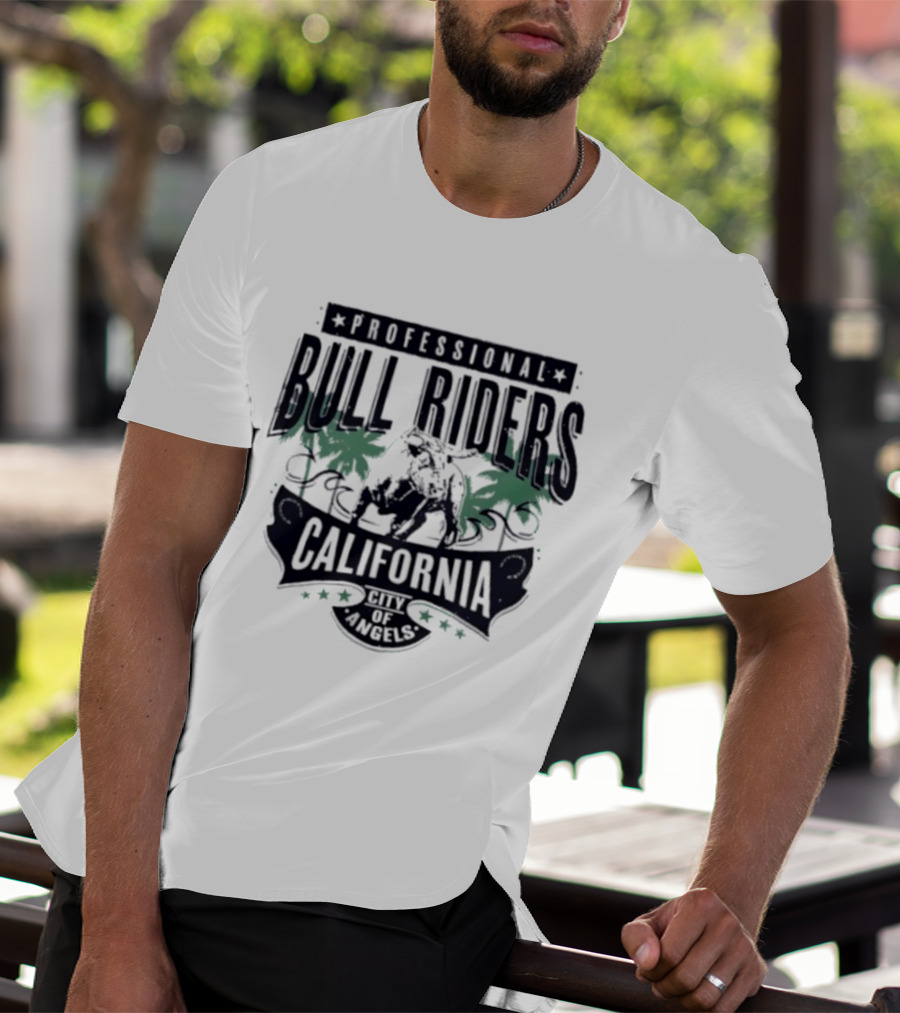 Professional Bull Riders California Ride The Nights Anaheim City Of Angels T-Shirt