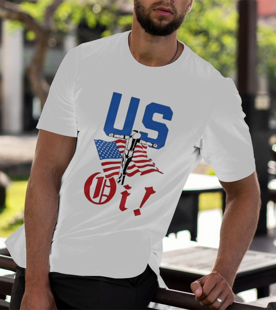 US Oi American Flag Punk Rock Skinhead Culture T-Shirt