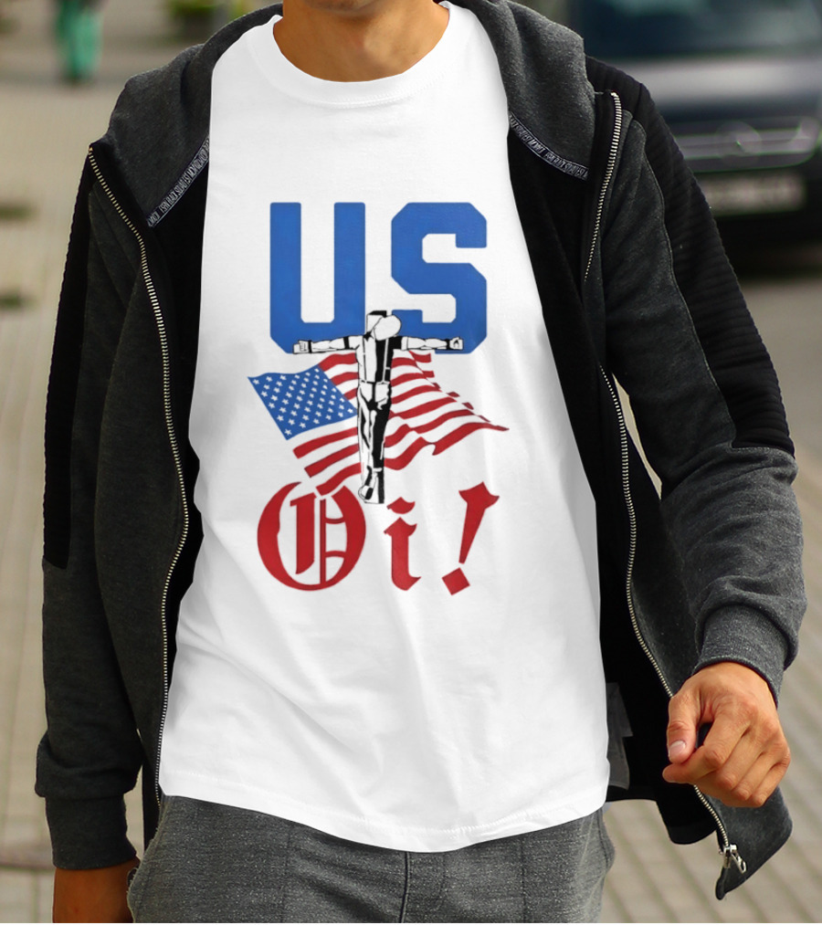 US Oi American Flag Punk Rock Skinhead Culture T-Shirt