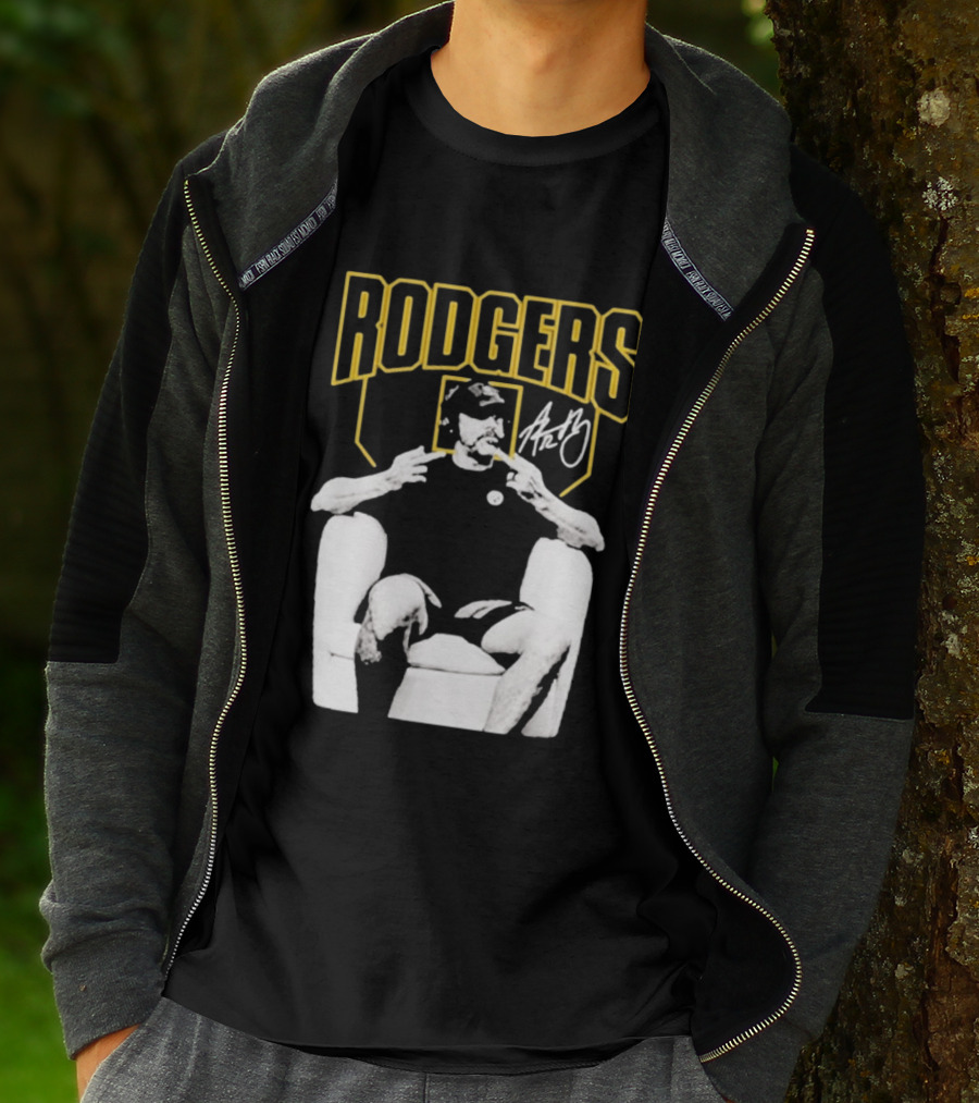 Rodgers Absolute Coward Double Middle Finger Pittsburgh Steelers T-Shirt