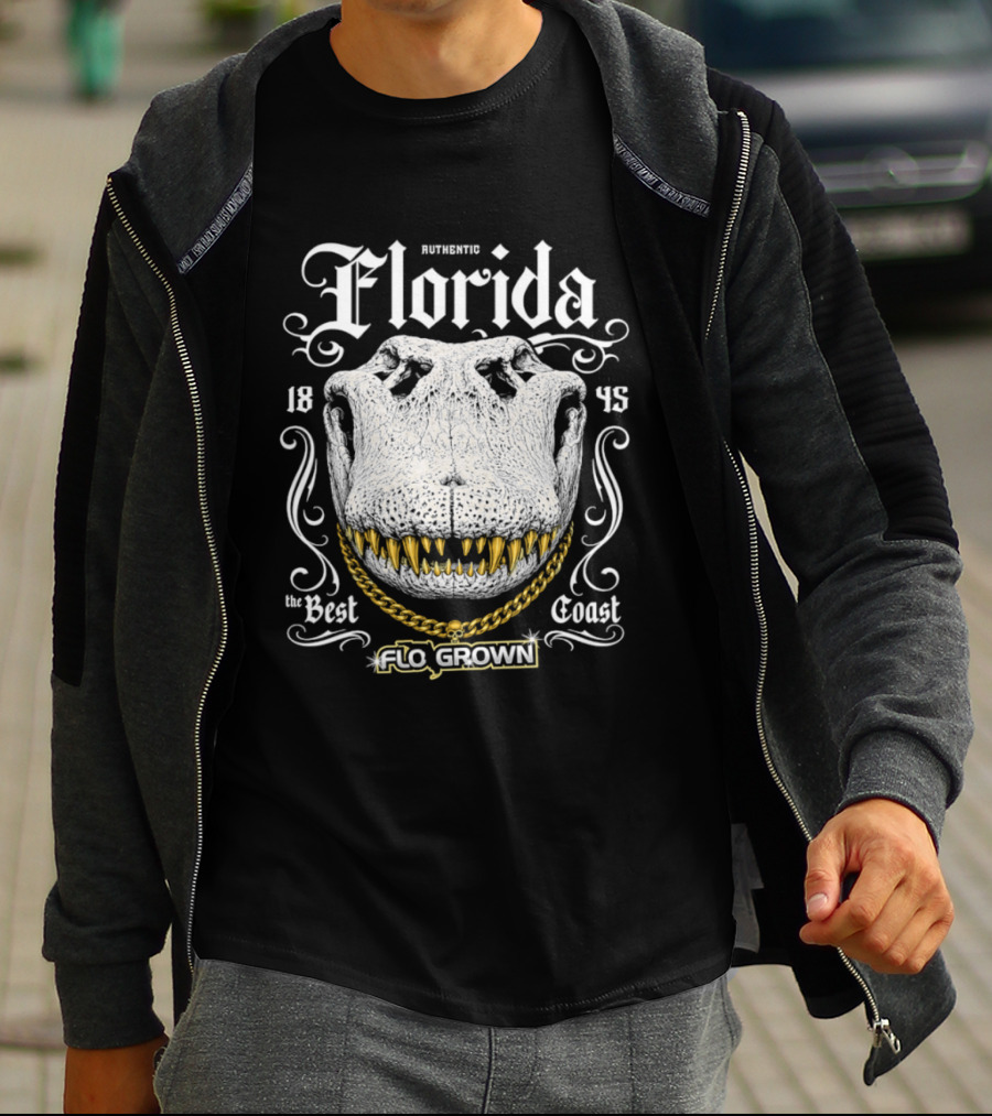 Authentic Florida 1845 Best Coast Flo Grown Alligator T-Shirt