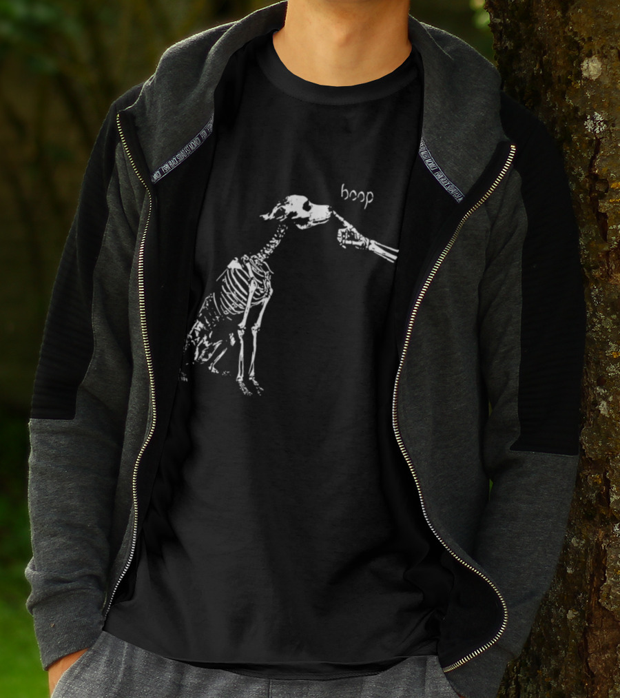 Skeleton Dog Boop Spooky Halloween Skeleton Boop T-Shirt