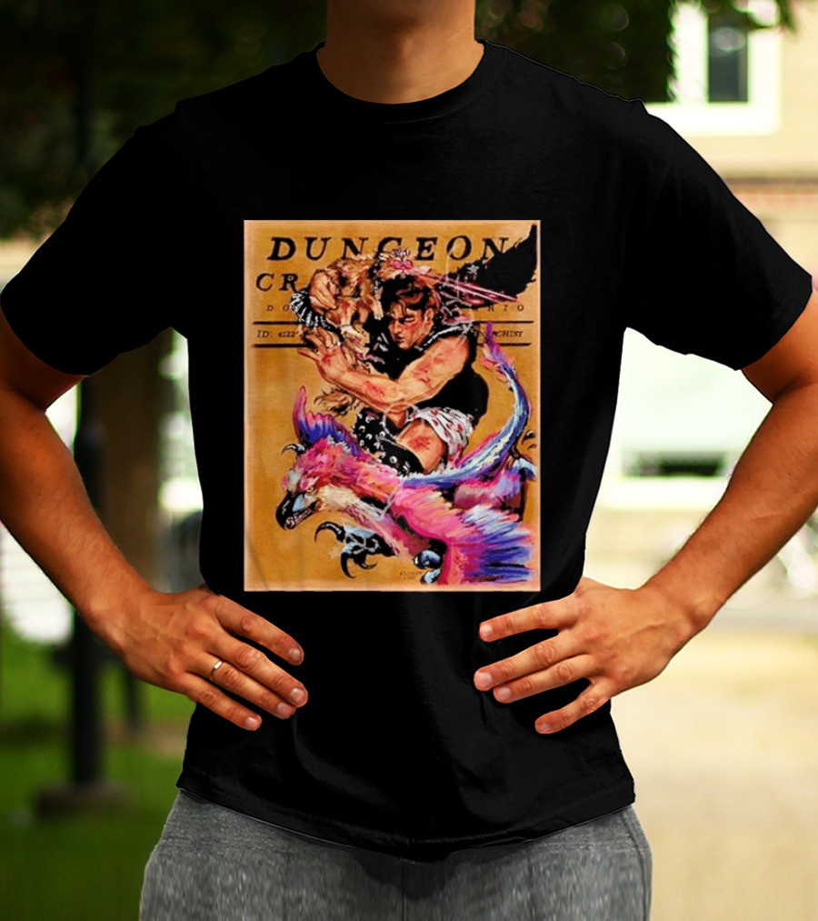 Dungeon Crawler Carl Goddamnit Donut Fantasy Adventure Art By Andrew Bowser T-Shirt