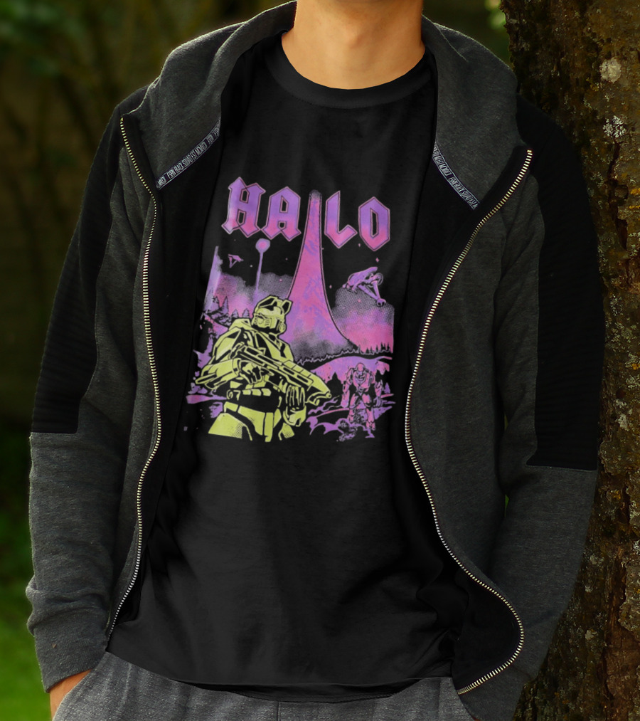 Halo Master Chief Retro Gaming Xbox T-Shirt