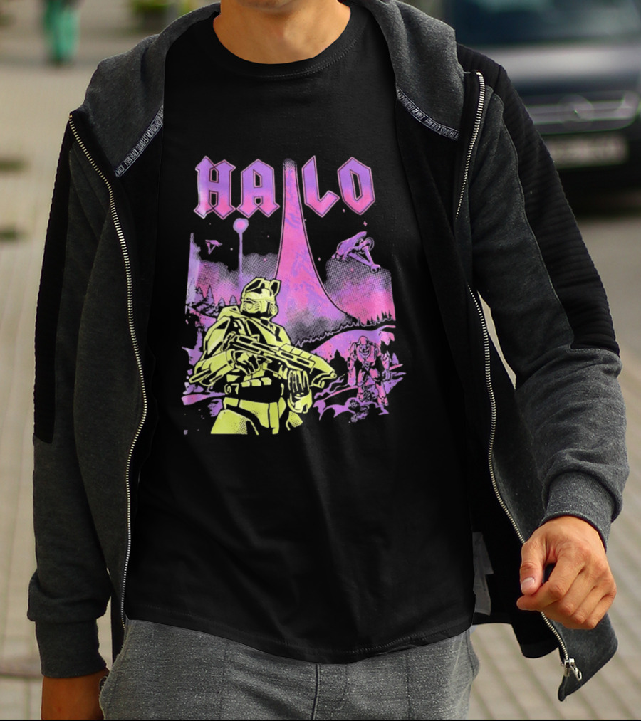 Halo Master Chief Retro Gaming Xbox T-Shirt