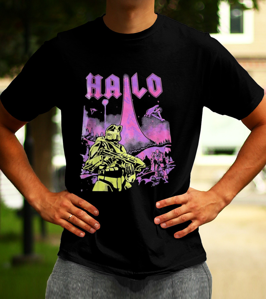 Halo Master Chief Retro Gaming Xbox T-Shirt