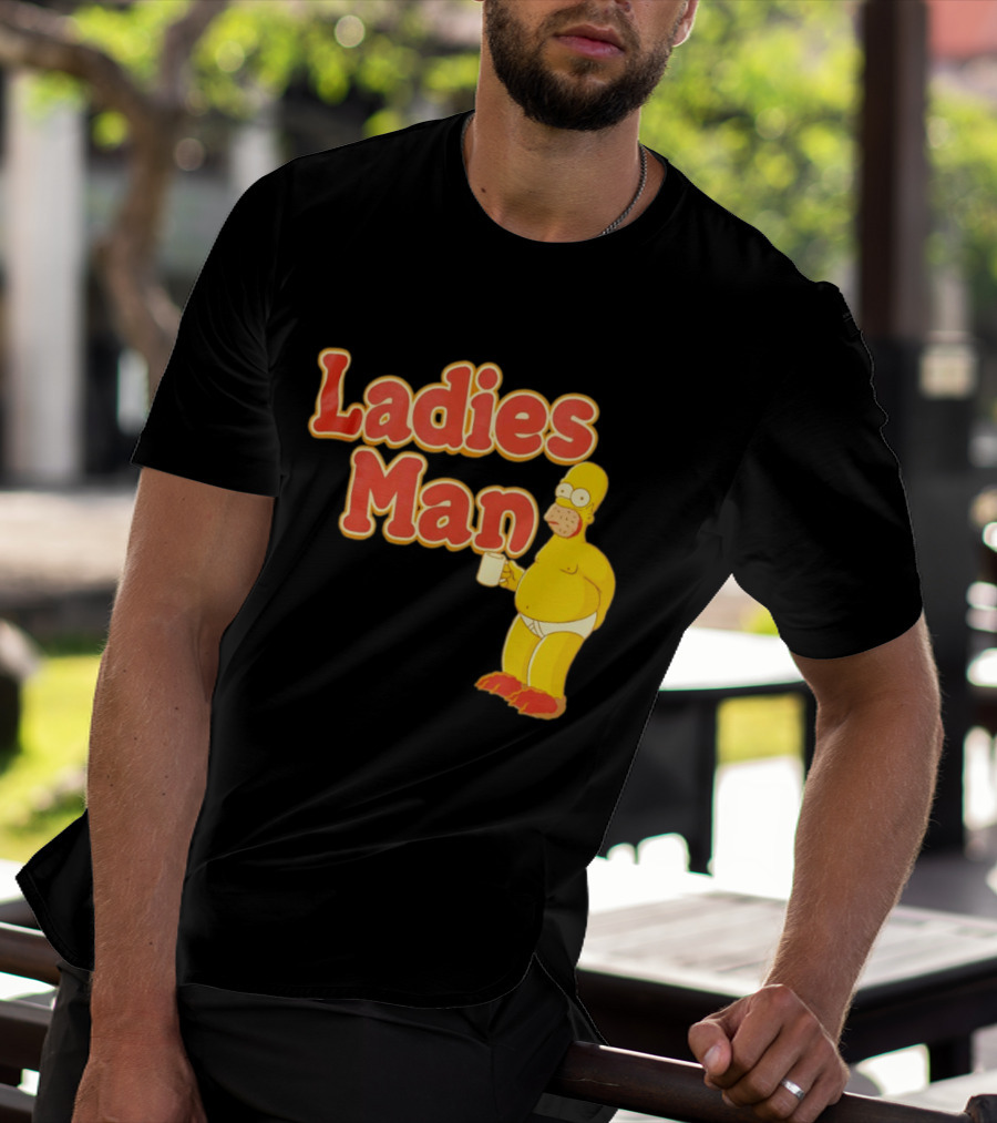 Ladies Man Homer Simpson The Simpsons Cartoon T-Shirt