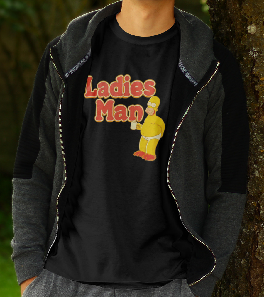 Ladies Man Homer Simpson The Simpsons Cartoon T-Shirt
