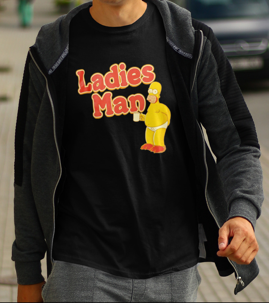 Ladies Man Homer Simpson The Simpsons Cartoon T-Shirt