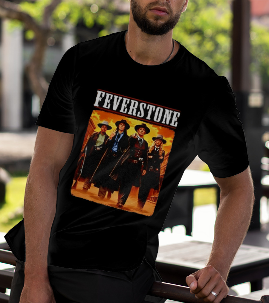 Feverstone Western Outlaws Indiana Fever WNBA Players As Gunfighter Team T-Shirt