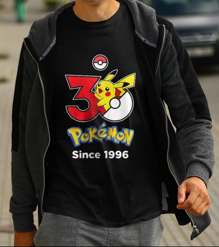 Tampa Bay Buccaneers X Pokemon 30th Anniversary Pikachu Since 1996 Celebration T-Shirt