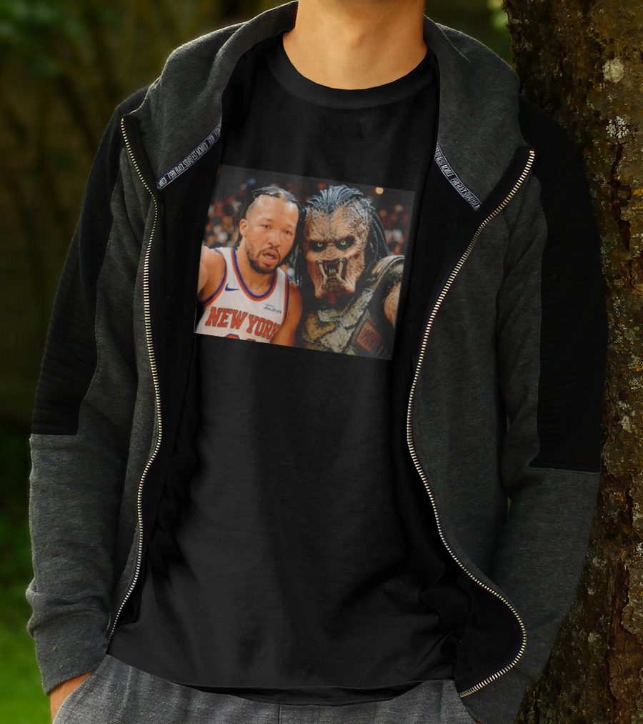 New York Knicks Jalen Brunson And Predator Basketball Encounter T-Shirt