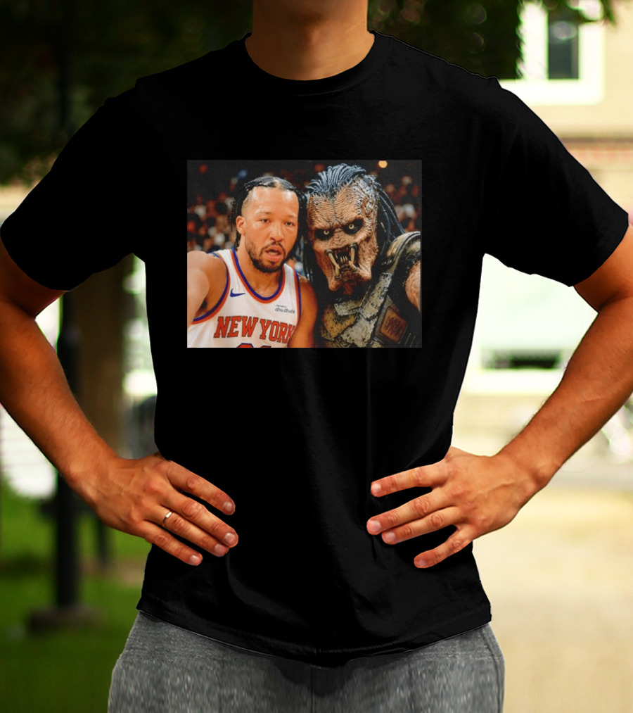 New York Knicks Jalen Brunson And Predator Basketball Encounter T-Shirt