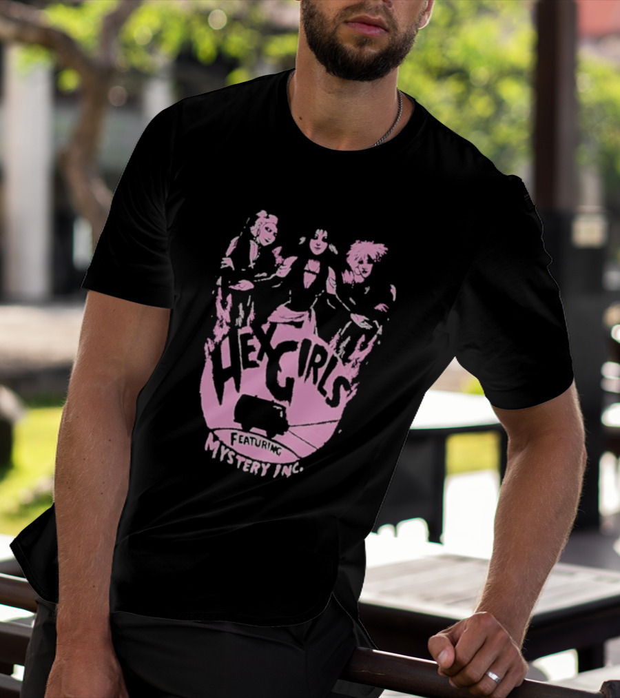 Hex Girls Featuring Mystery Inc Rock Band Collaboration T-Shirt