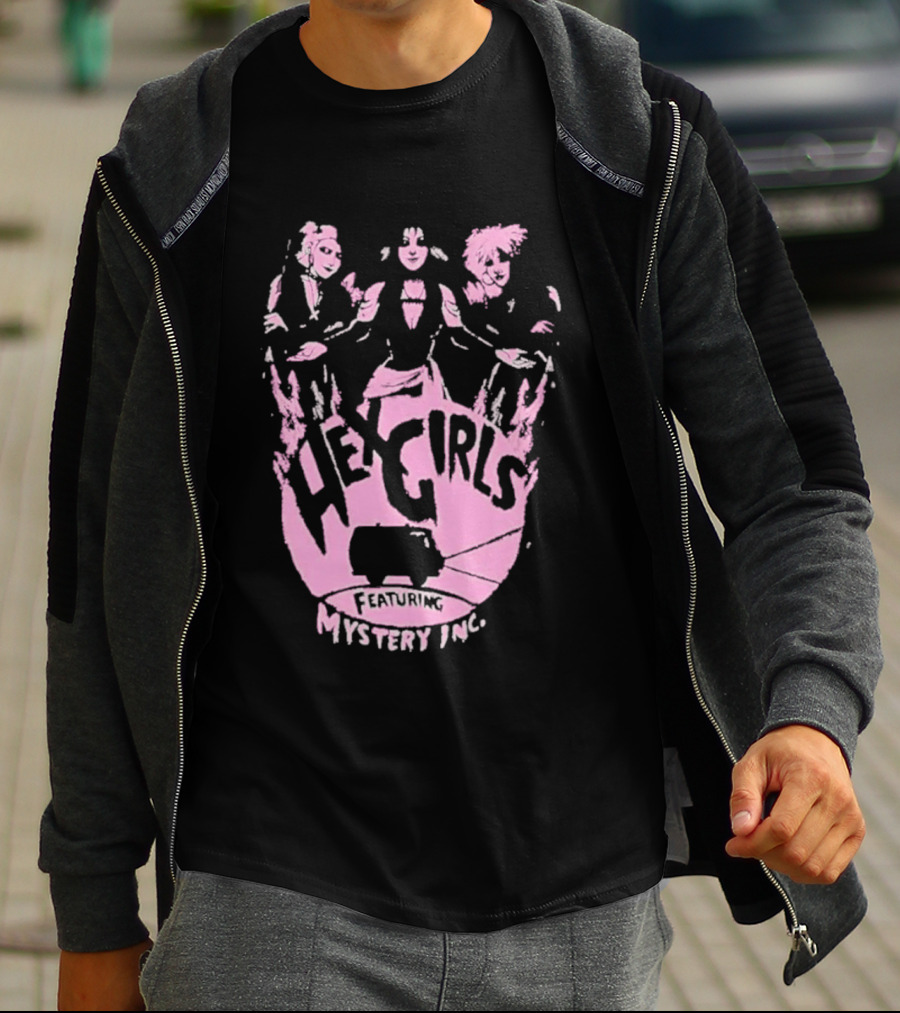 Hex Girls Featuring Mystery Inc Rock Band Collaboration T-Shirt
