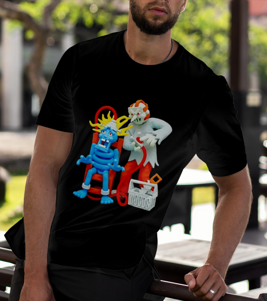 Friday The 13th Jason Voorhees Electrocution Scene Woods T-Shirt