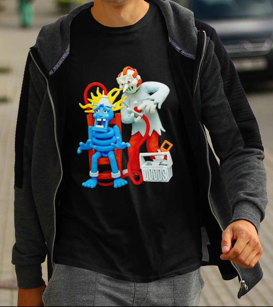Friday The 13th Jason Voorhees Electrocution Scene Woods T-Shirt
