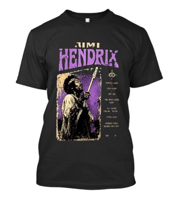Jimi Hendrix Psychedelic Experience Are You Experienced Track List T-Shirt
