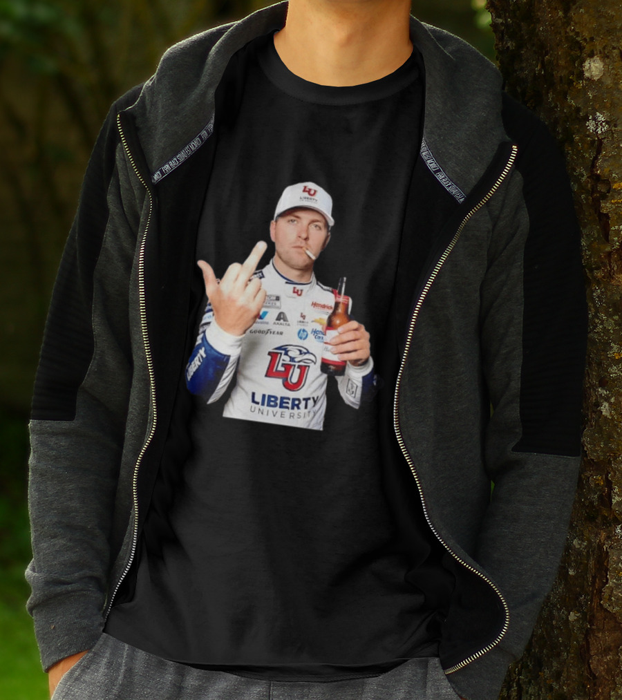 William Byron Liberty University Middle Finger Hendrick Motorsports NASCAR T-Shirt