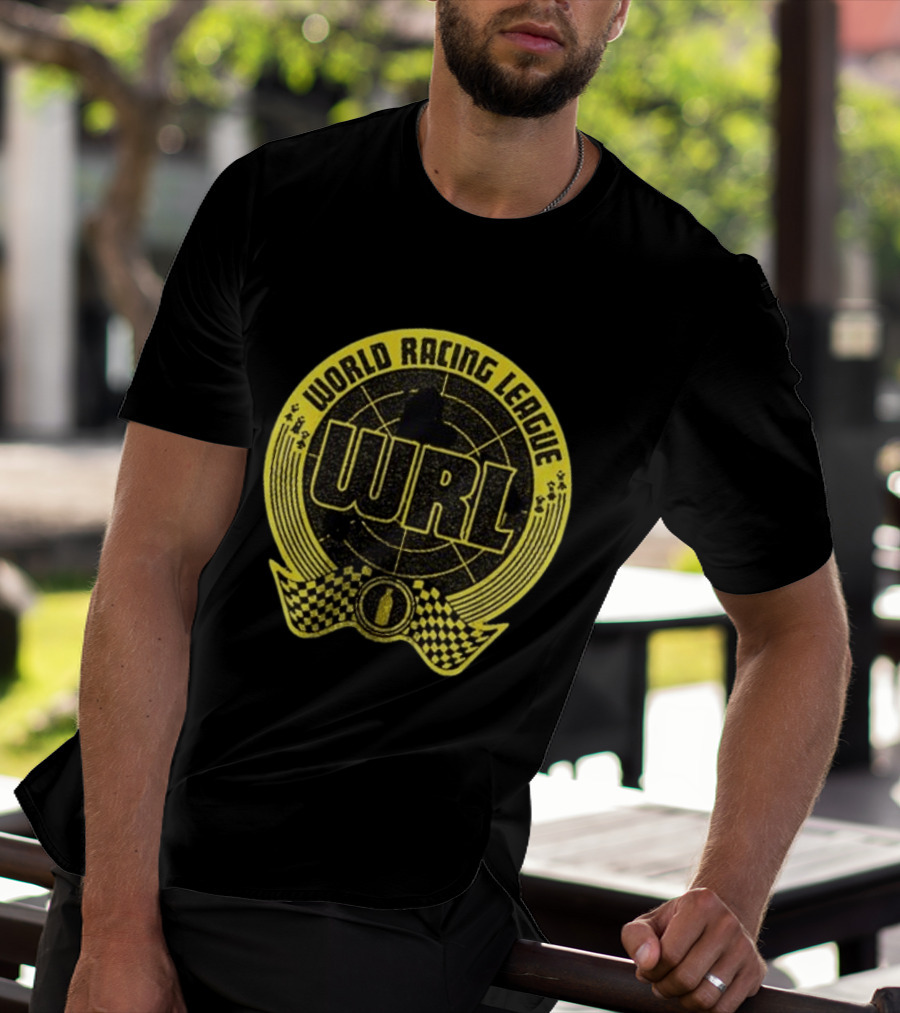 World Racing League WRL Racing Checkered T-Shirt