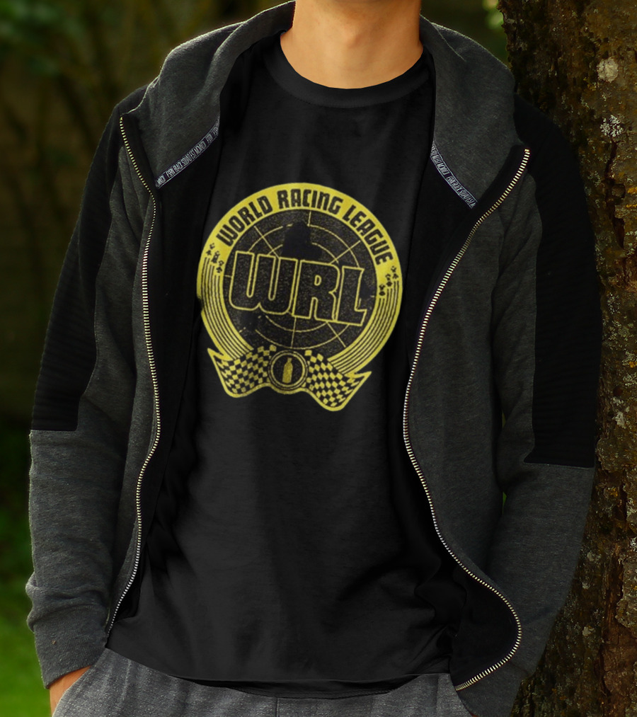 World Racing League WRL Racing Checkered T-Shirt