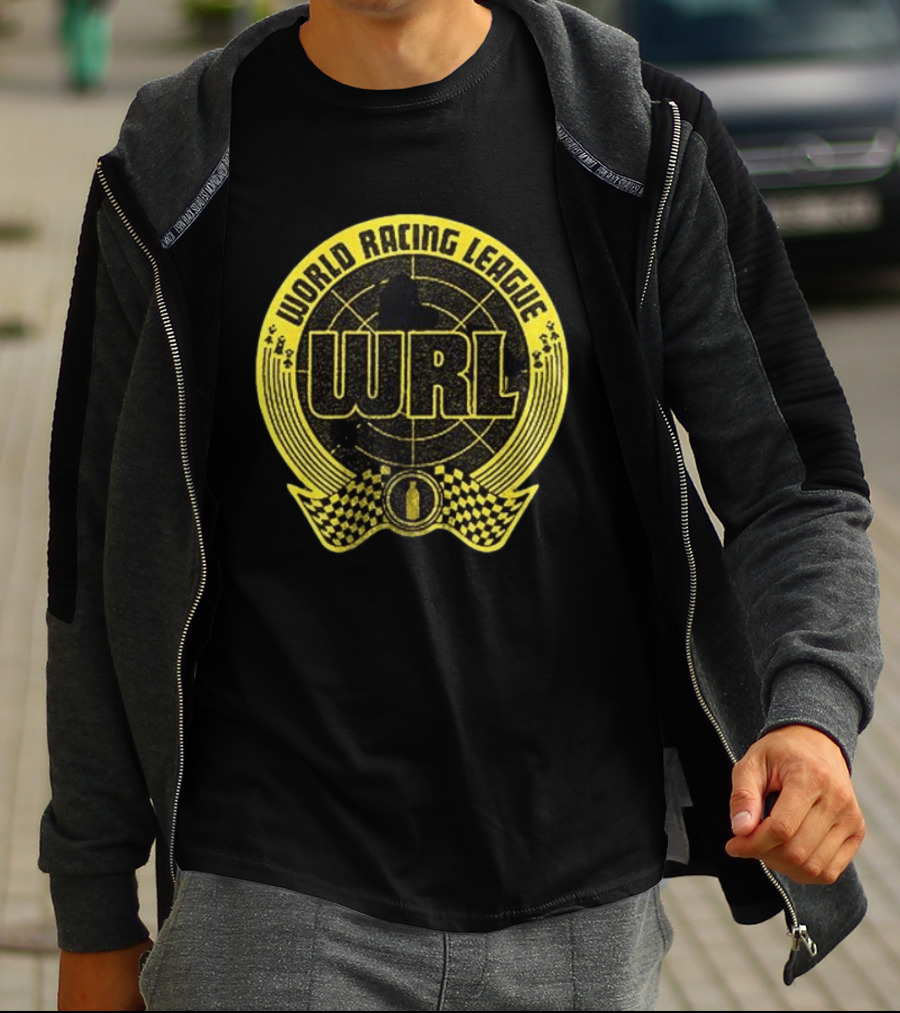 World Racing League WRL Racing Checkered T-Shirt