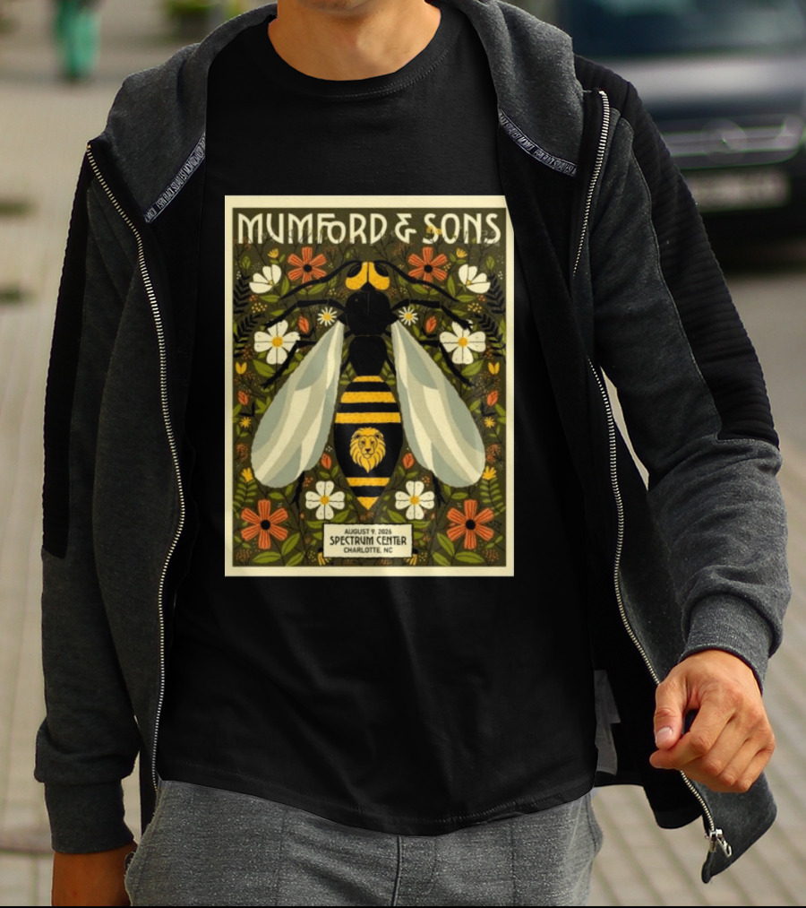 Mumford And Sons Event August 9 2026 Spectrum Center Charlotte NC T-Shirt