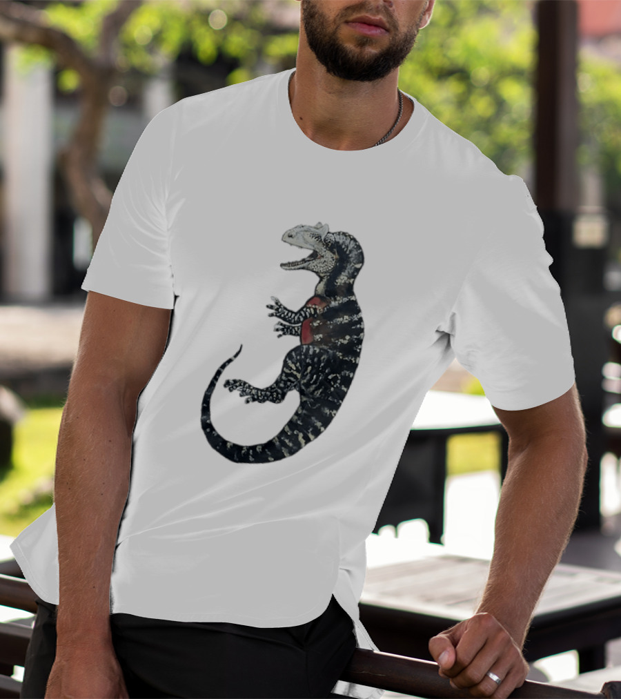 Allosaurus Dinosaur Prehistoric Paleontology Detailed Fossil T-Shirt
