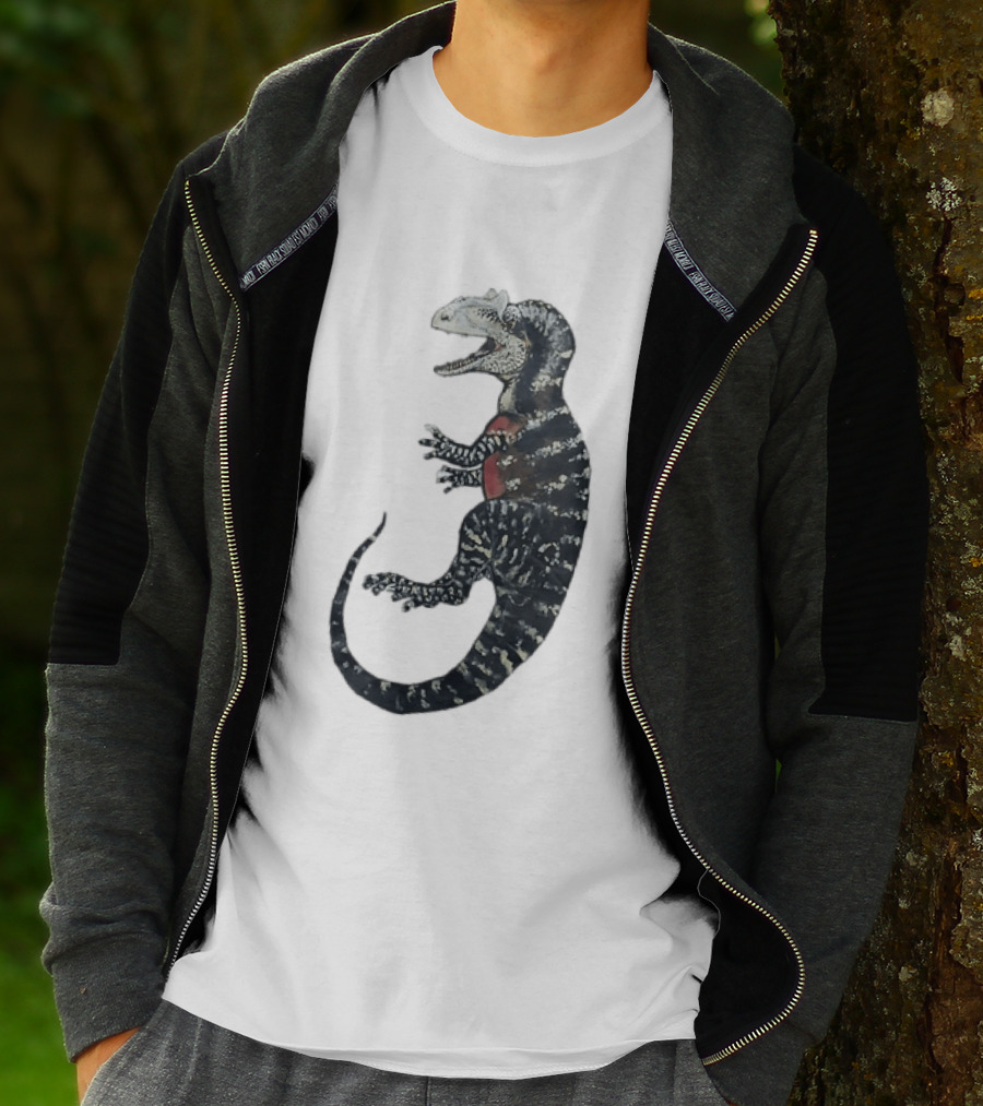 Allosaurus Dinosaur Prehistoric Paleontology Detailed Fossil T-Shirt