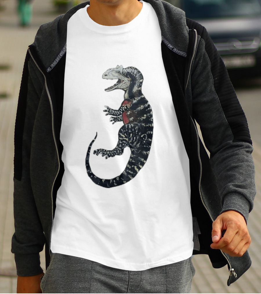 Allosaurus Dinosaur Prehistoric Paleontology Detailed Fossil T-Shirt