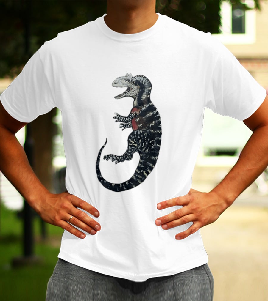 Allosaurus Dinosaur Prehistoric Paleontology Detailed Fossil T-Shirt