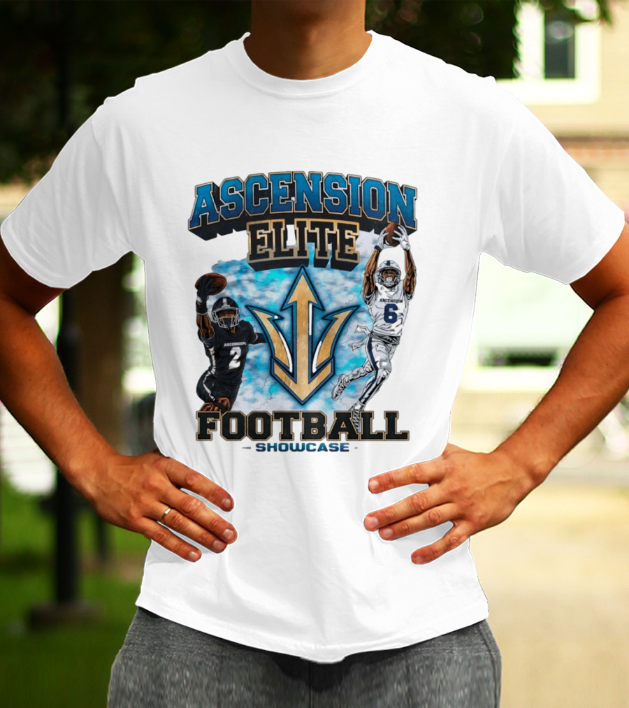 Ascension Elite Football Players 2 And 6 Showcase Sky Clouds T-Shirt