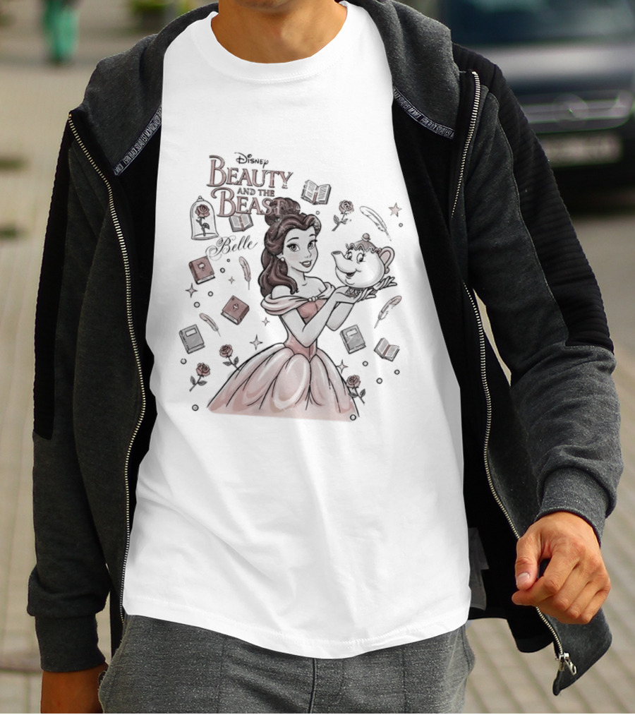 Beauty And The Beast Disney Belle With Mrs Potts T-Shirt