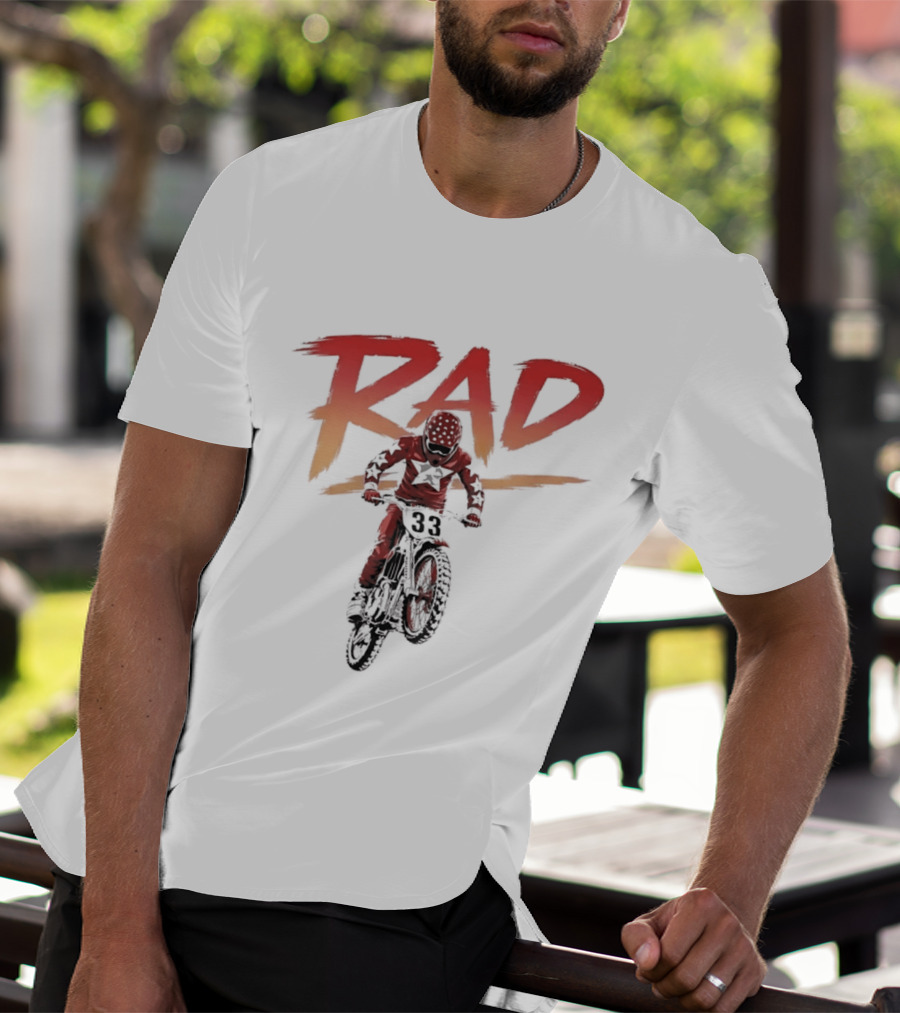Rad 33 Motocross Rider Dirt Bike Motorcycle Adventure T-Shirt