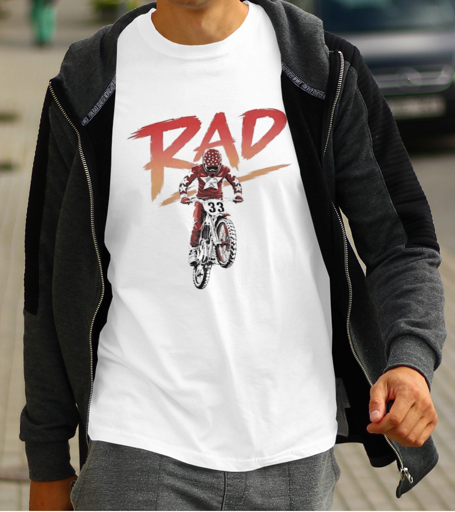 Rad 33 Motocross Rider Dirt Bike Motorcycle Adventure T-Shirt