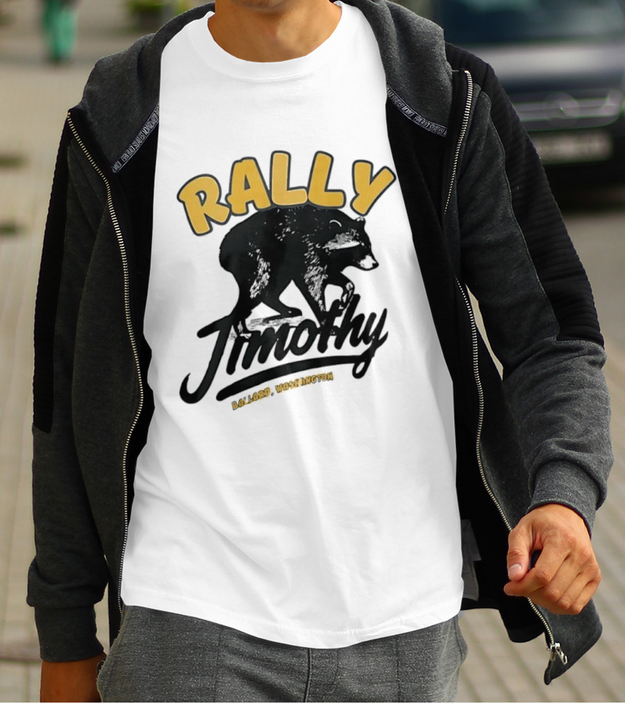 Rally Timothy Ballard Washington Black Raccoon T-Shirt