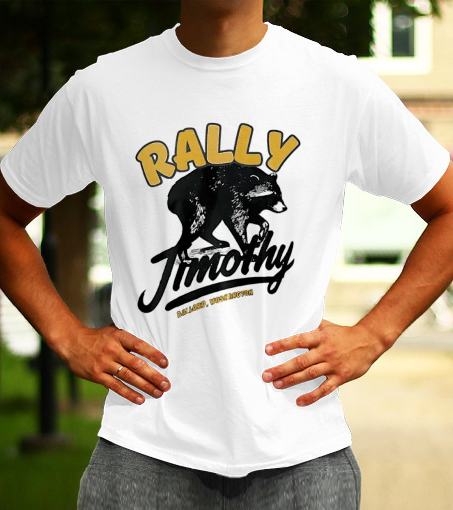 Rally Timothy Ballard Washington Black Raccoon T-Shirt
