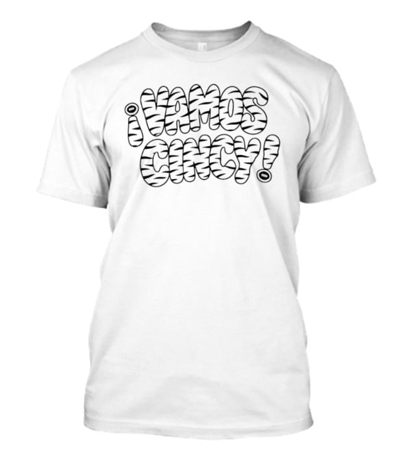 ¡Vamos Cincy Tiger Stripe Football Bubble T-Shirt