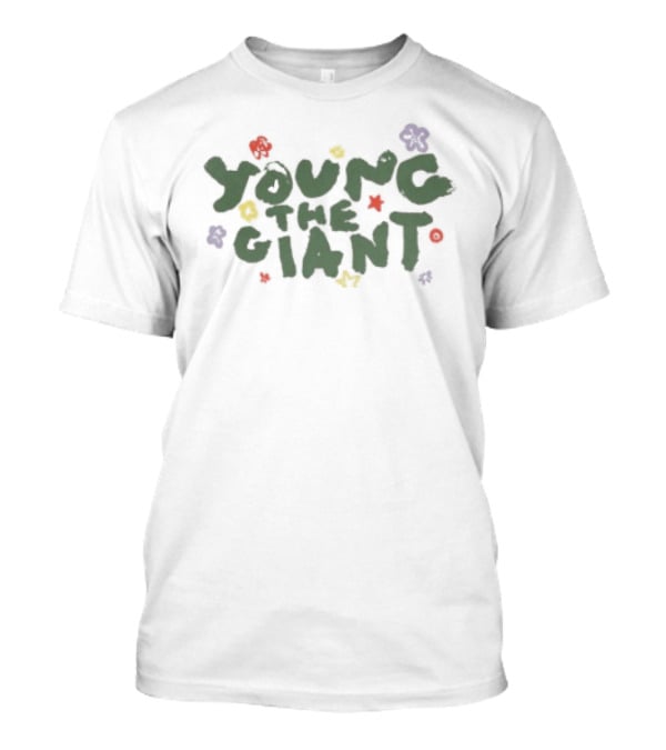 Young The Giant Colorful Flower Ringer Tour T-Shirt