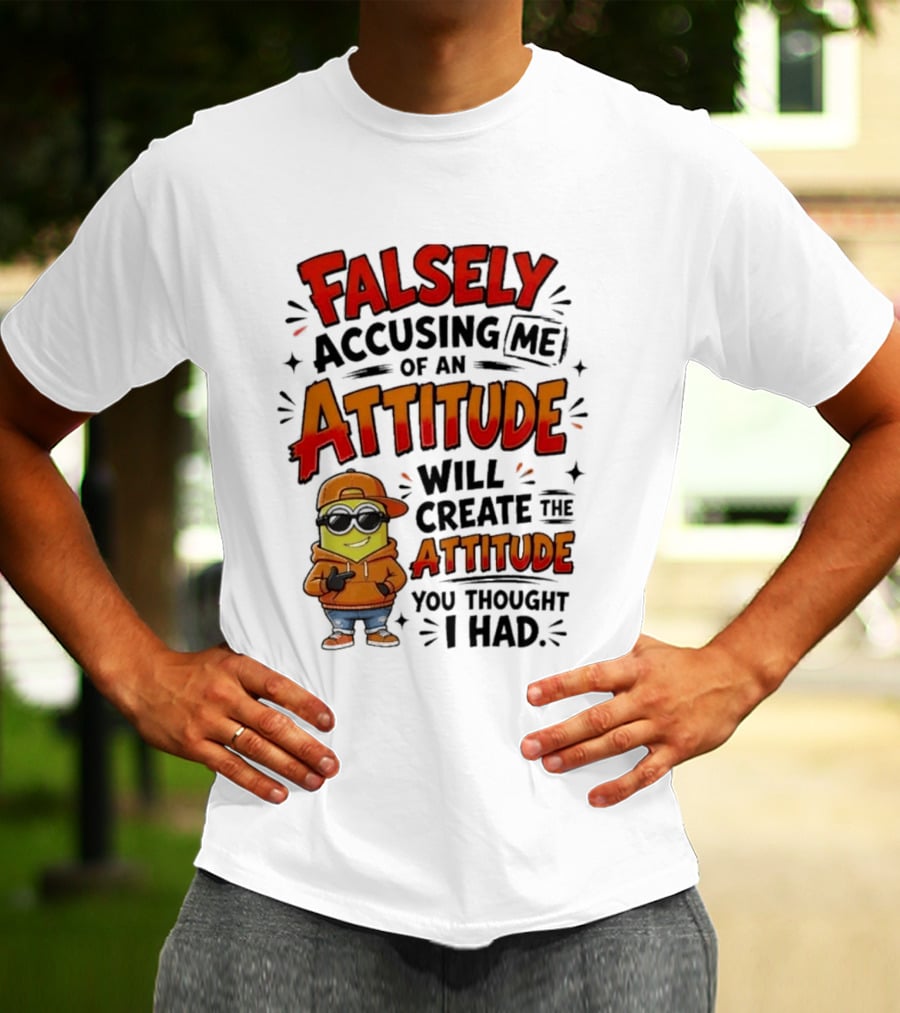 Falsely Accusing Me Of An Attitude Will Create The Attitude You Thought I Had T-Shirt