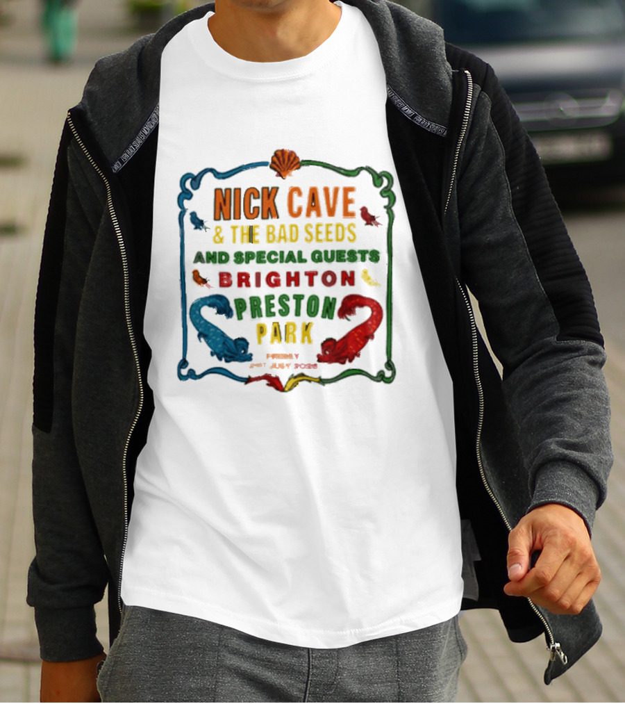 Nick Cave And The Bad Seeds Brighton Preston Park Special Guests July 31 2026 T-Shirt
