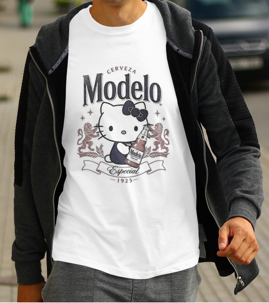 Snoopy X Modelo Especial Peanuts Hello Kitty Crossover Collaboration T-Shirt