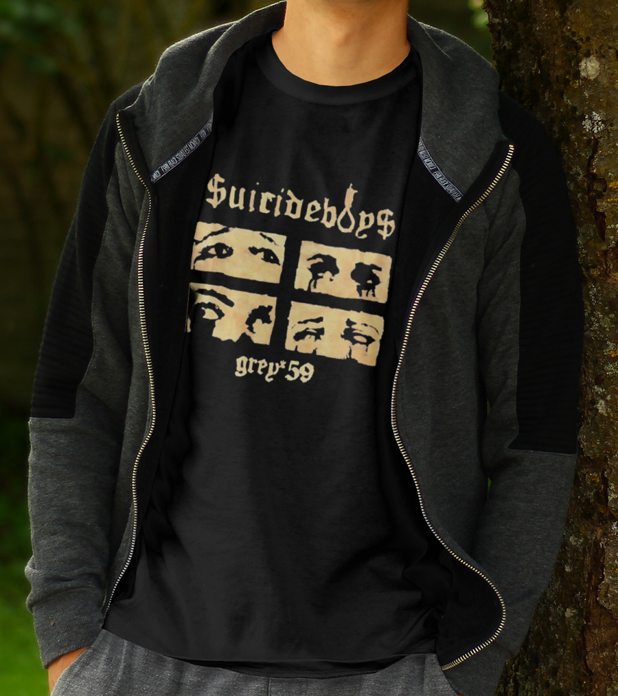 Suicideboys Grey 59 Distressed Eyebrow T-Shirt