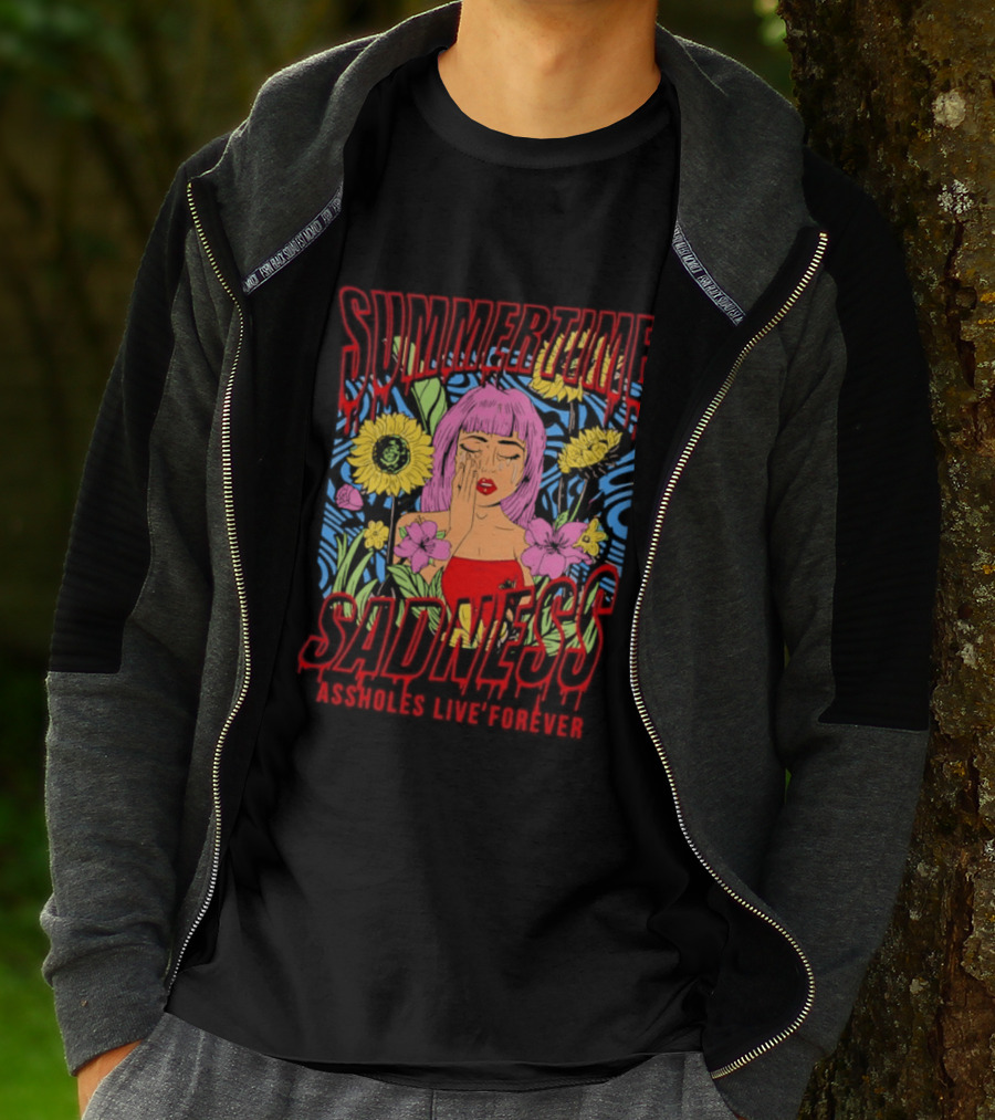 Summertime Sadness Assholes Live Forever Sunflower Woman T-Shirt