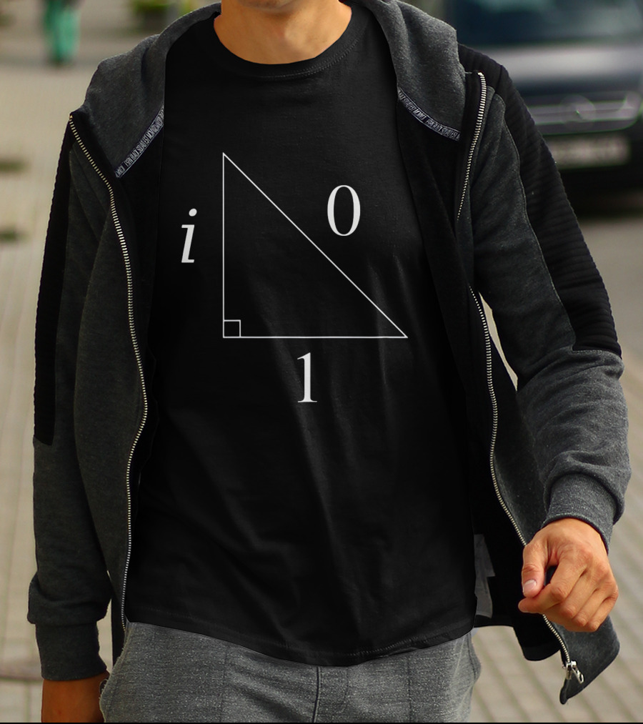 Right Triangle With Imaginary Number I And Geometry 0 1 T-Shirt