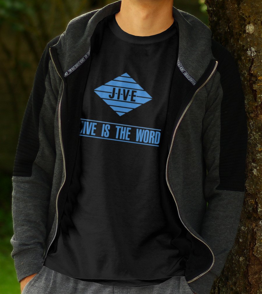 Jive Is The Word Iconic Music Label Recognition T-Shirt