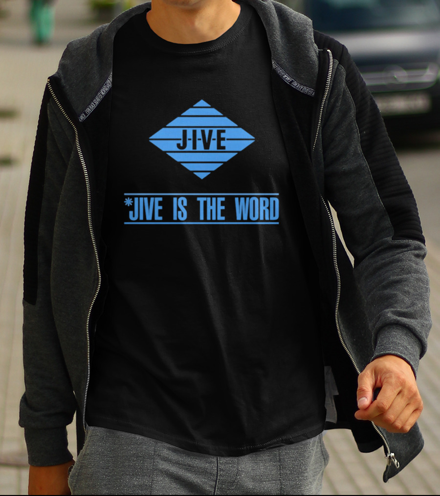 Jive Is The Word Iconic Music Label Recognition T-Shirt